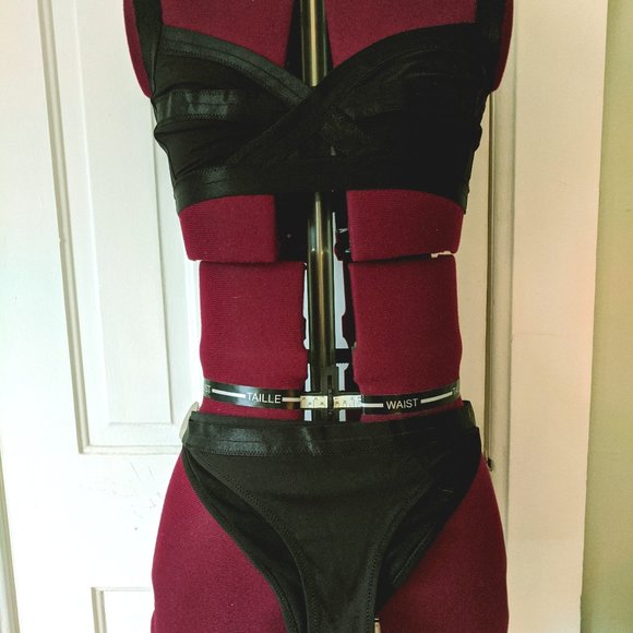H&M Black Sexy Bikini Swimsuit. Small 6/8 Goth - Picture 1 of 4